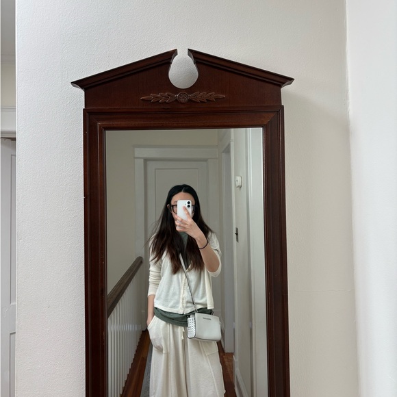 Michael Kors White Leather Studded Crossbody Bag - Picture 6 of 6